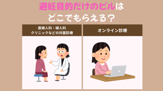 避妊目的だけのピルはどこでもらえる？