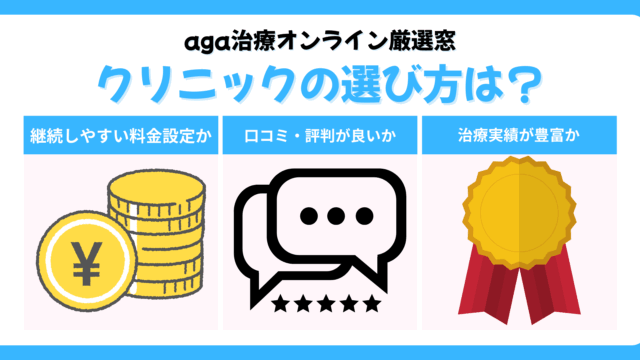 aga治療オンライン厳選窓|クリニックの選び方