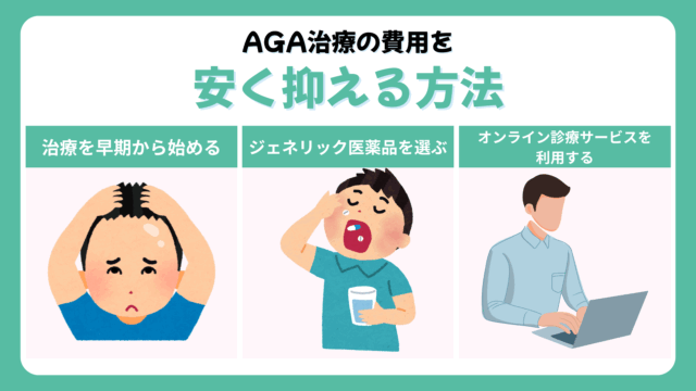 AGA治療の費用を安く抑える方法
