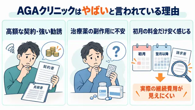 AGAクリニックがやばいと言われている理由