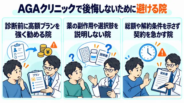 AGAクリニックで後悔しないために