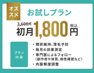 AGAヘアクリニック お試しプラン