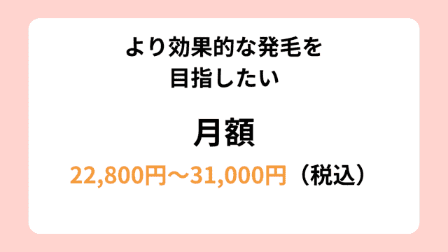 AGAヘアクリニック より効果的な発毛を目指したい 料金