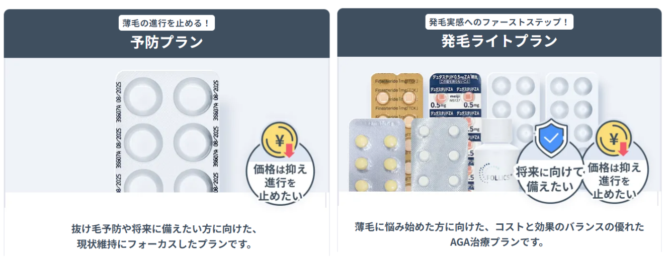 フィナステリドだけで十分　DMM料金プラン