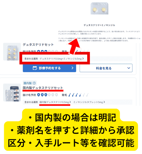 DMMAGA薬の国内製・海外製の確認方法