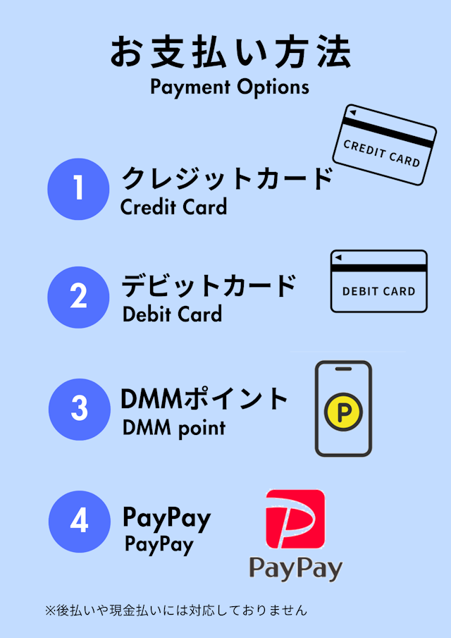 DMMオンラインクリニック　支払い方法