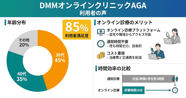 DMMオンラインクリニックAGAの口コミ・評判