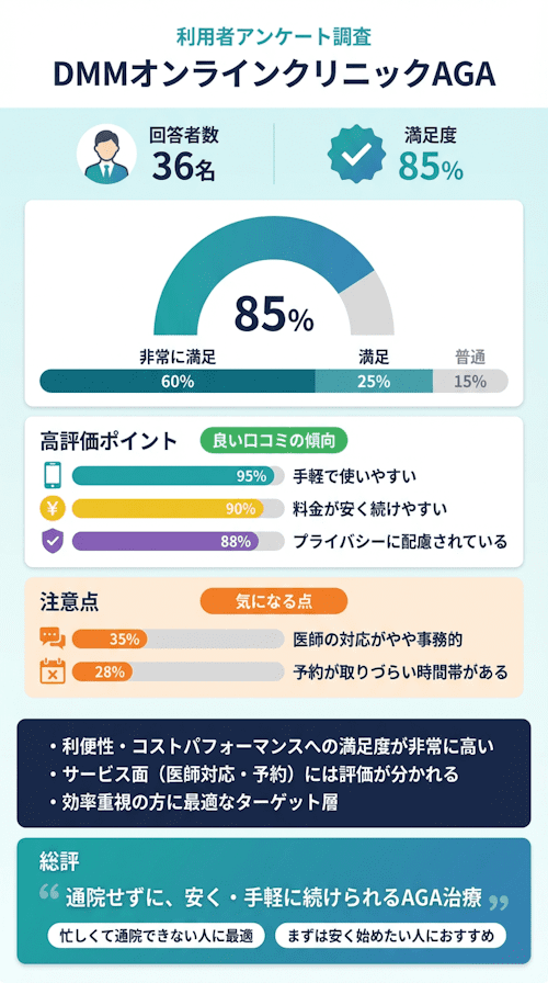DMMオンラインクリニックAGAの口コミ・評判まとめ
