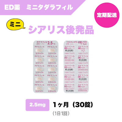 ED薬 ミニタダラフィル（2.5mg）