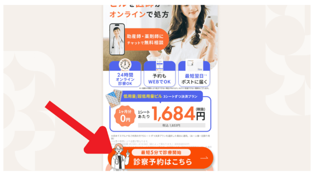 オンラインピル 利用 流れ①