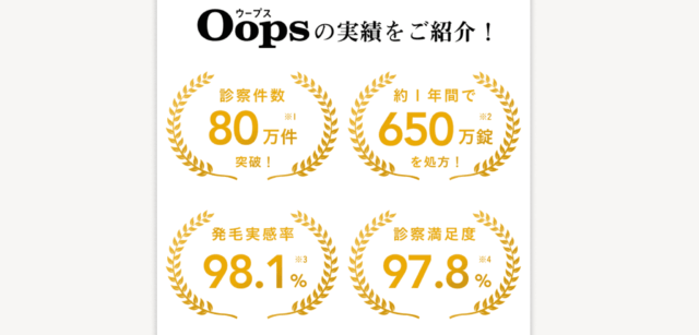 Oops HAIR（ウープスヘア） 実績