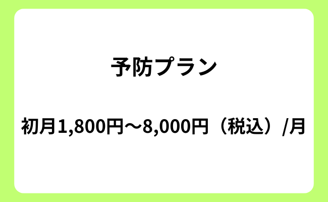 agaヘアクリニック 予防プラン