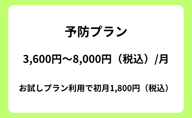 agaヘアクリニック 予防プラン