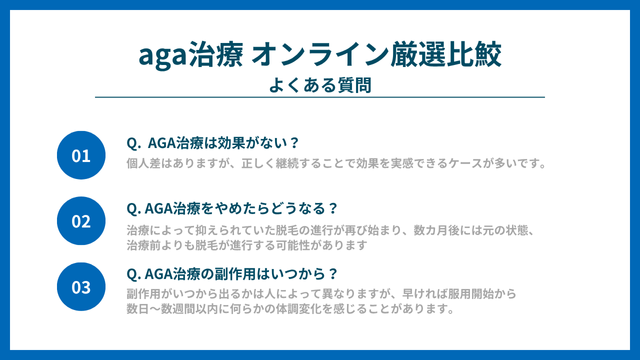 aga治療 オンライン厳選比鮫Q＆A