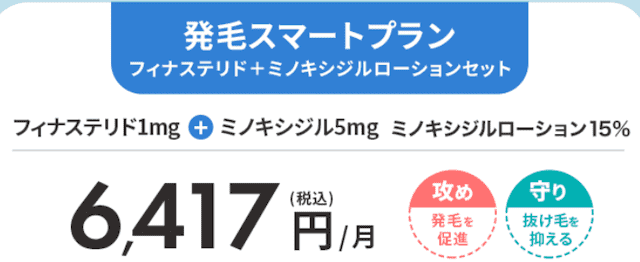 dmm,aga,発毛スマートプラン(フィナステリド+ミノキシジルローションセット)