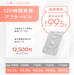 あしたのクリニック120時間アフターピル