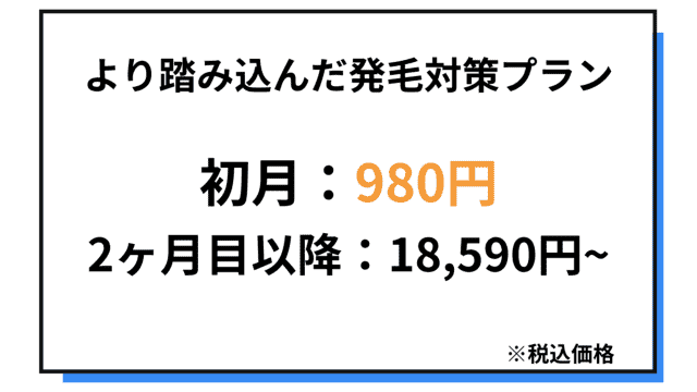 より踏み込んだ発毛対策プラン