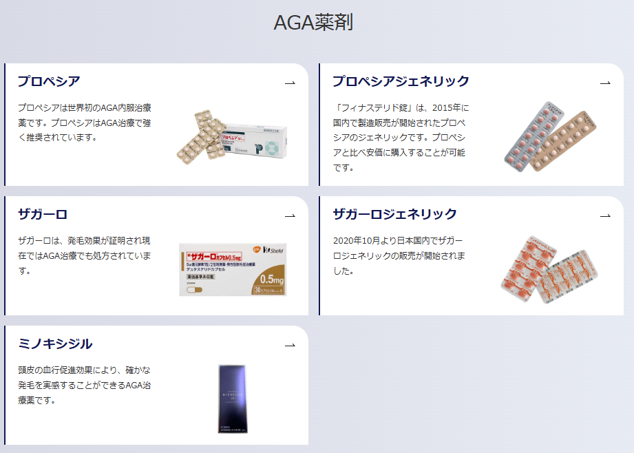 aga,広島,おすすめ_イースト駅前クリニック‗AGA薬剤