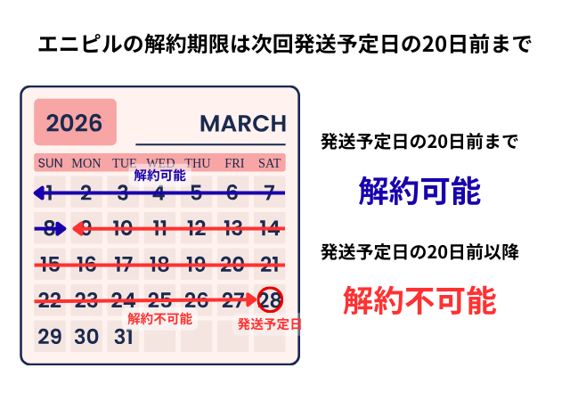 エニピルの解約期限