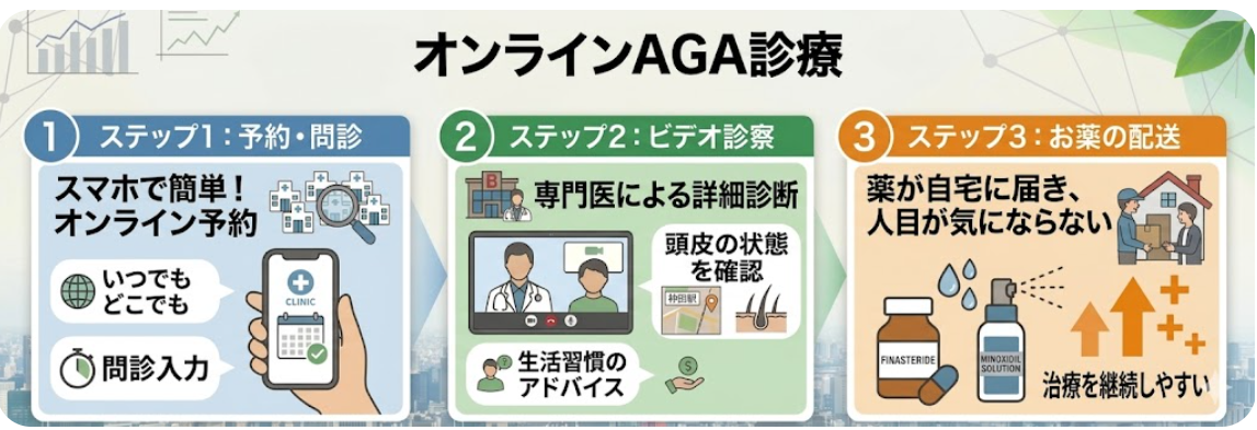 aga,梅田,おすすめ_オンラインAGA診療