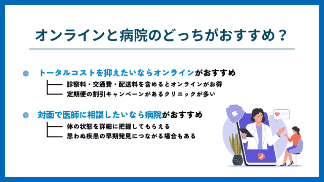 オンラインと病院 おすすめは？