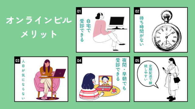 オンラインピル おすすめ メリット