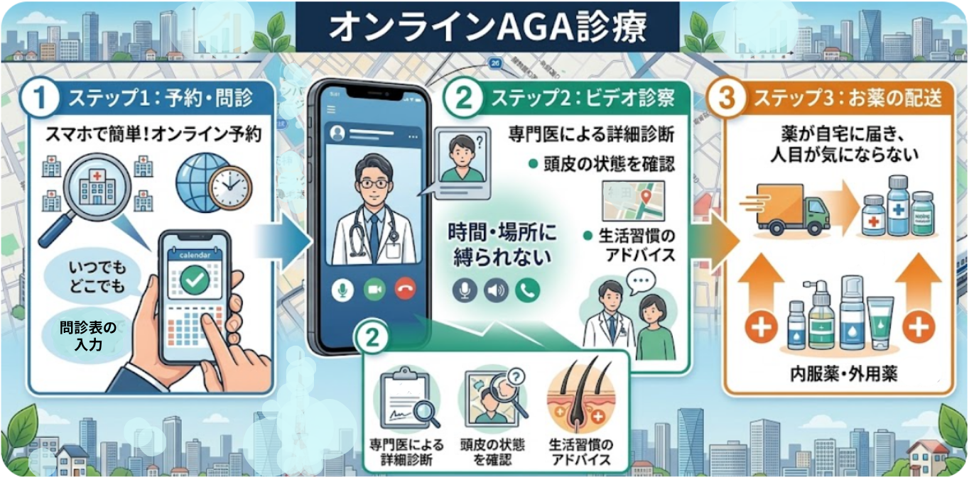 aga 広島 おすすめ_オンライン診療