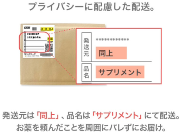 あしたのクリニック,レビュー_プライバシーに配慮した配送