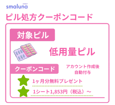 スマルナ,低用量ピル,クーポン