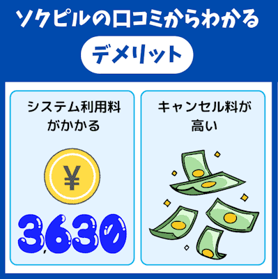 ソクピル,口コミ,デメリット