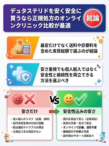 デュタステリドを安く安全に買うならオンラインクリニックが最適