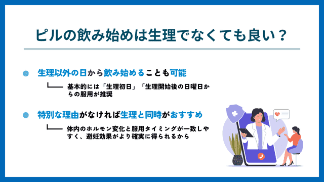 ピルの飲み始め 生理以外の日