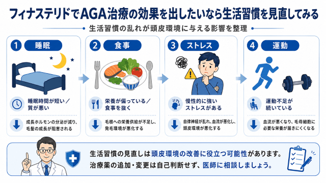 フィナステリド治療を支える生活習慣改善