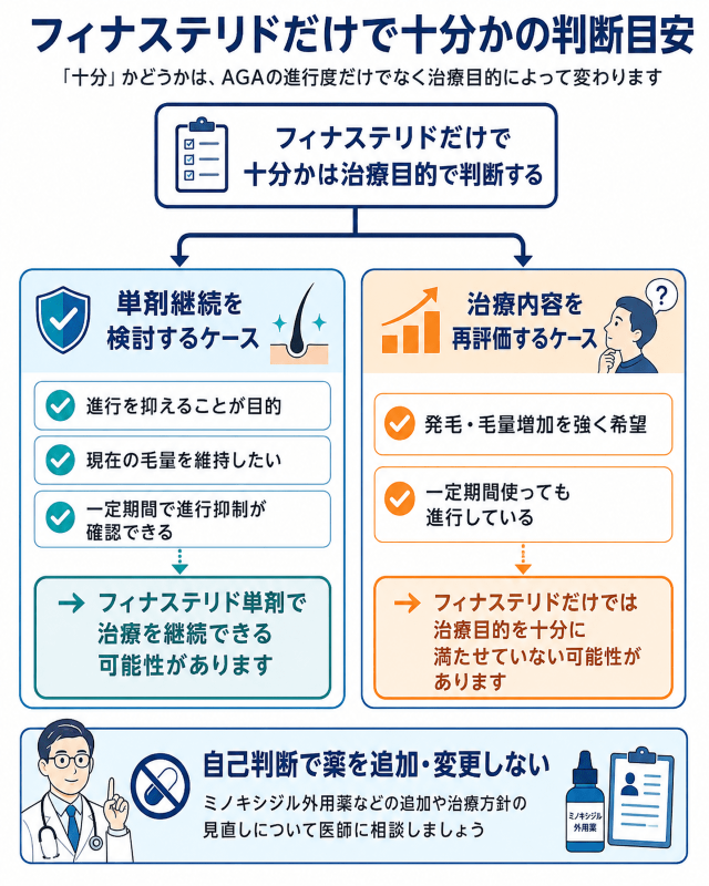 フェナステリドだけで十分の判断目安