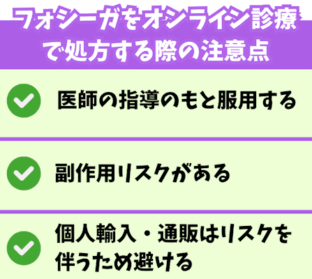 フォシーガ,オンライン診療,注意点