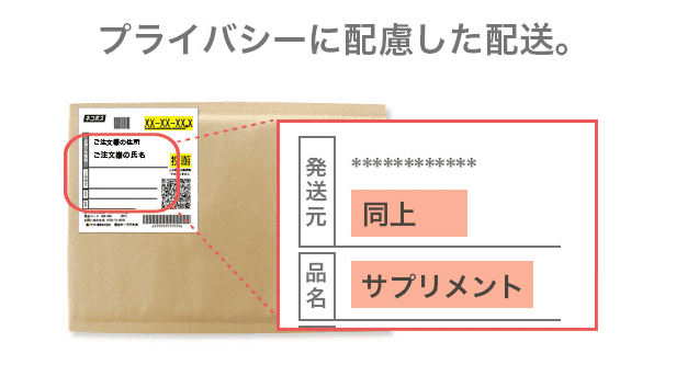 プライバシー配慮配送