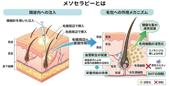 aga,梅田,おすすめ_メソセラピー施術と作用機序