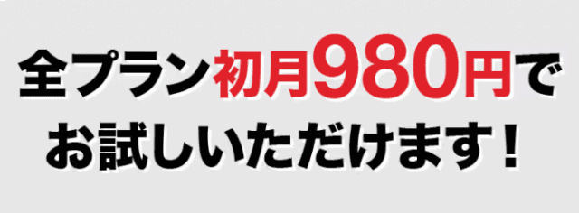 全治療プラン初月980円