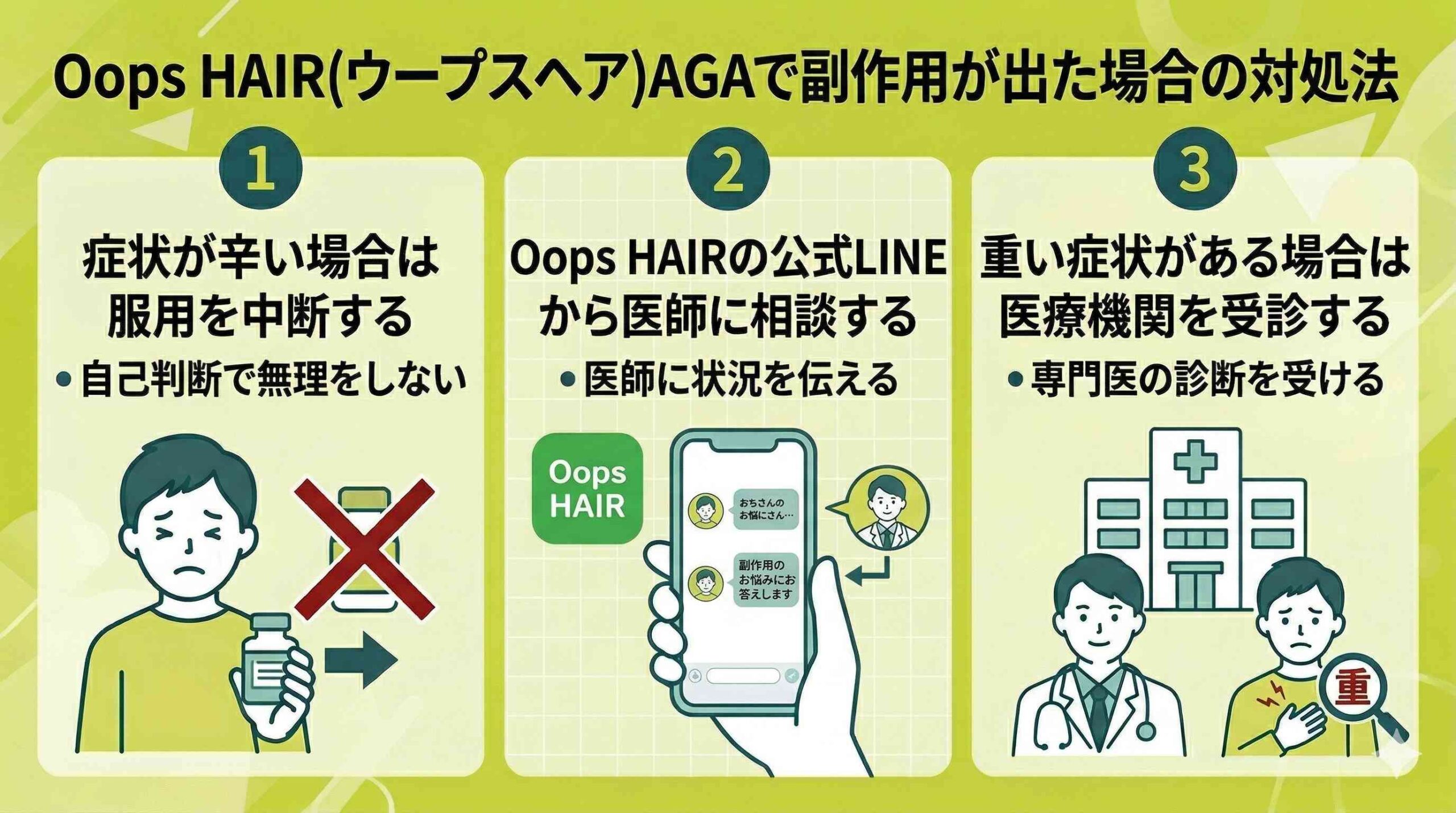 副作用が出た場合の対処法