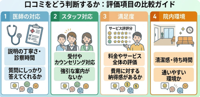 aga,神田,おすすめ_口コミをどう判断するか‗4つのポイント