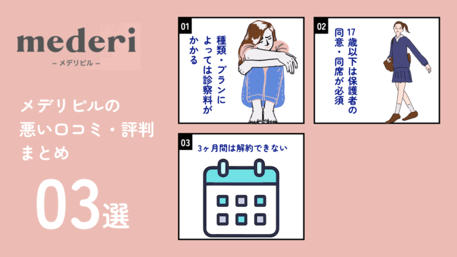 メデリピル 悪い口コミ・評判 総合