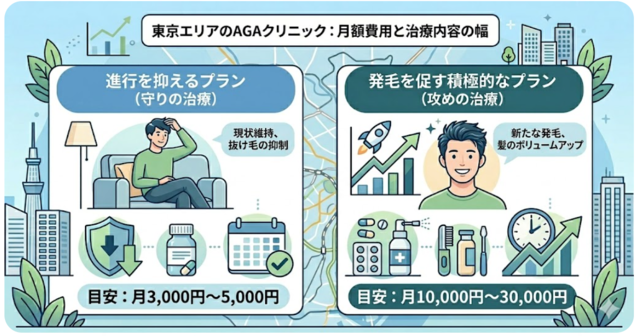 aga,東京,おすすめ‗AGAクリニック‗治療内容と料金の幅