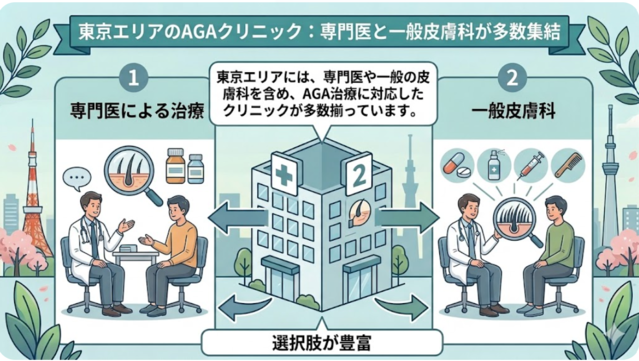aga,東京,おすすめ‗AGAクリニックの選択肢が豊富