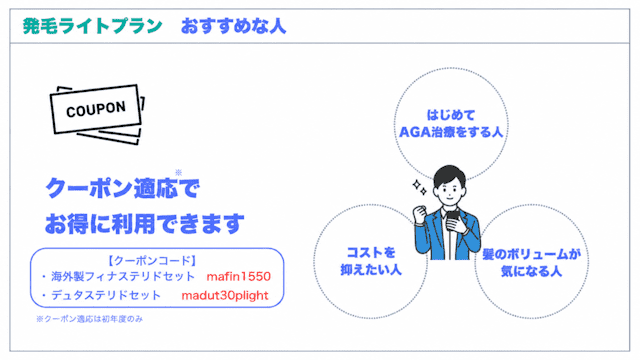 発毛ライトプラン　おすすめな人