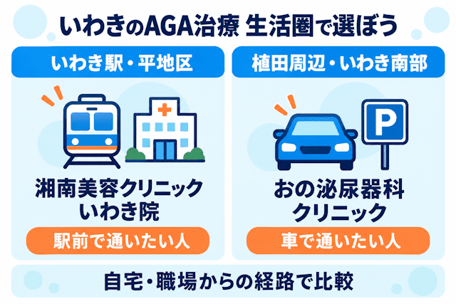 福島でAGAクリニックを選ぶときのポイント