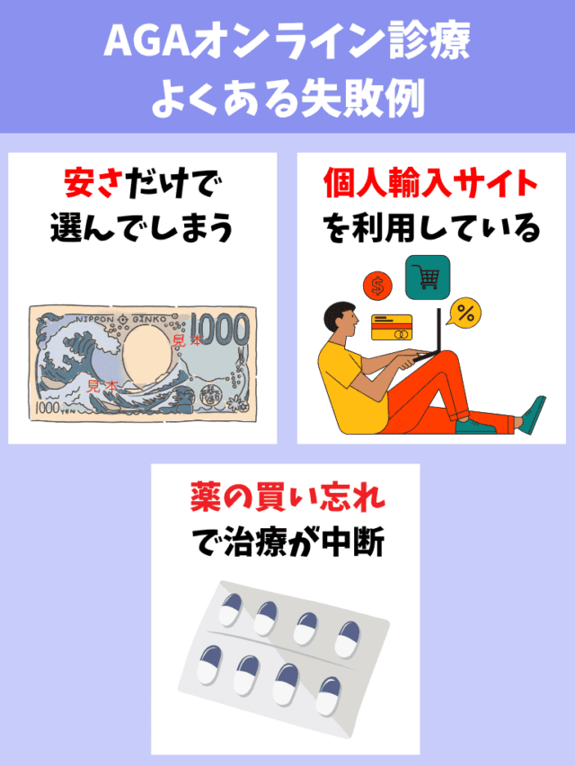 AGAオンライン診療 よくある失敗例