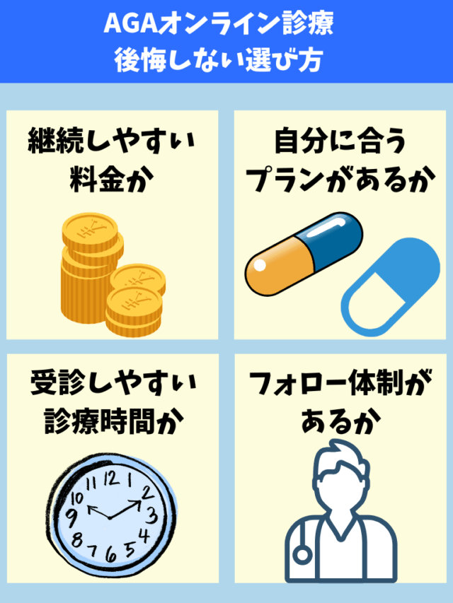 AGAオンライン診療 後悔しない選び方